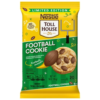 Nestle Toll House Football Cookie Sugar Cookie Dough With Chocolatey Flavored Football Morsels, 14 - 14 oz - Image 2