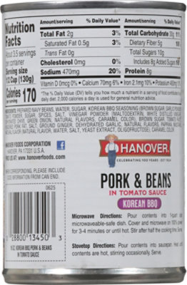 Hanover Korean Bbq Pork N Beans 16oz - 16 oz - Image 5
