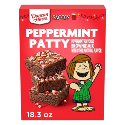 Duncan Hines Snoopy Peppermint Patty Brownie Mix, Peppermint Flavored, 18.3 Oz. - 18.3 oz - Image 1