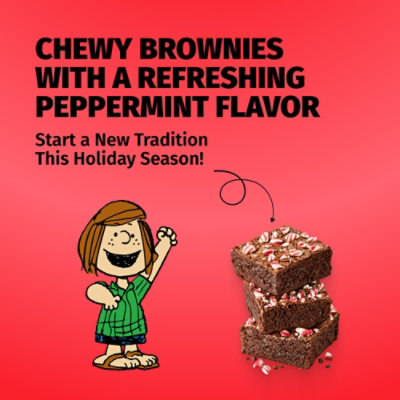 Duncan Hines Snoopy Peppermint Patty Brownie Mix, Peppermint Flavored, 18.3 Oz. - 18.3 oz - Image 2