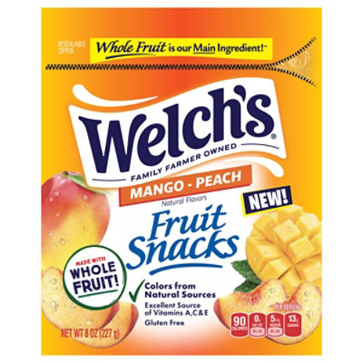 Welch's Fruit Snacks Mango Peach Stand Up Bag 8oz - 8 oz - Image 2