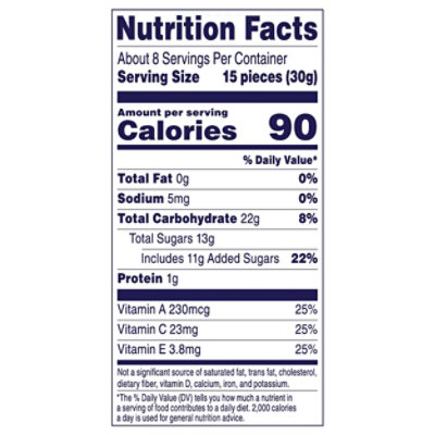Welch's Fruit Snacks Mango Peach Stand Up Bag 8oz - 8 oz - Image 3