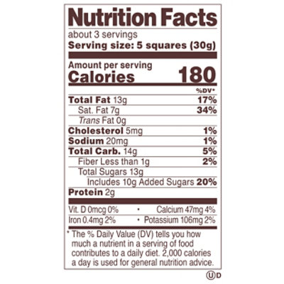 Rocher Milk Chocolate Pecan Tablet 3.1oz / 90g - 3.1 oz - Image 1