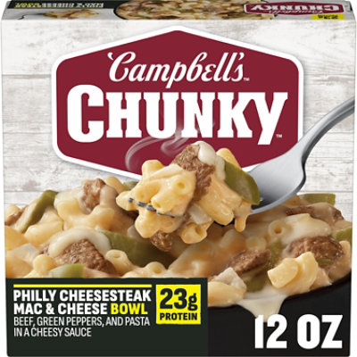 Campbell's Chunky Philly Cheesesteak Mac & Cheese Bowl 12 Oz - 12.0 oz - Image 1