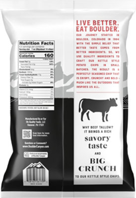 Boulder Canyon Beef Tallow Kettle Chip - 5.5 oz - Image 5