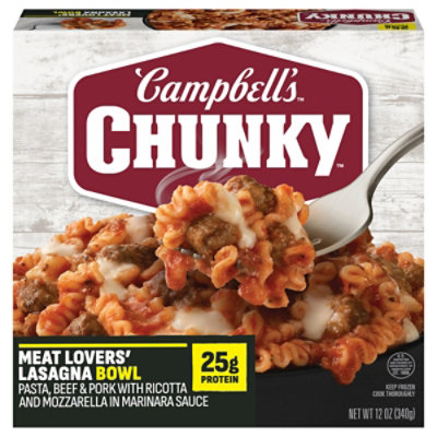 Campbell's Chunky Meat Lovers' Lasagna Bowl 12 Oz - 12 oz - Image 1