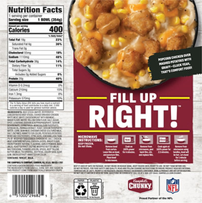 Campbell's Chunky Country Fried Chicken With Mashed Potatoes Bowl 12.5 Oz - 12.5 oz - Image 7