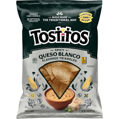 Tostitos Tortilla Chips Spicy White Cheddar Cheese, 11 Oz - 11.0 oz - Image 1