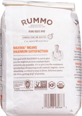 Rummo Pasta Protein Penne Rigate - 14.1 oz - Image 5
