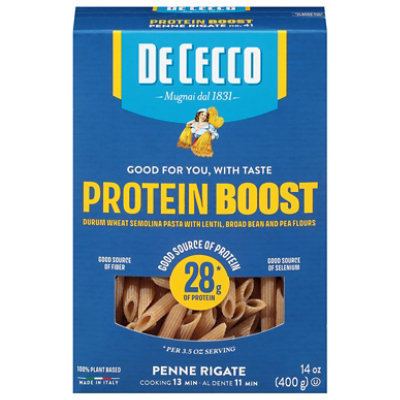 De Cecco Pasta Penne Rigatoni Protein - 14 oz - Image 1