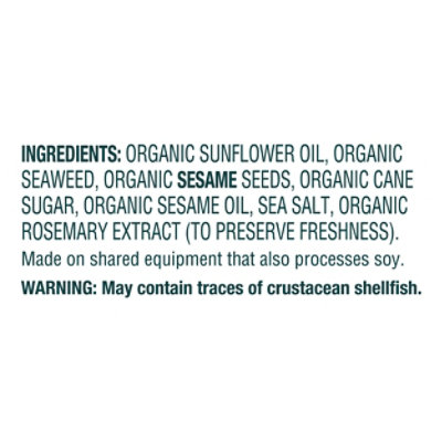 Gimme Seaweed Kcrisps Sea Salt - 1.41 oz - Image 4