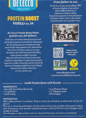 De Cecco Pasta Fusilli Protein - 14 oz - Image 5