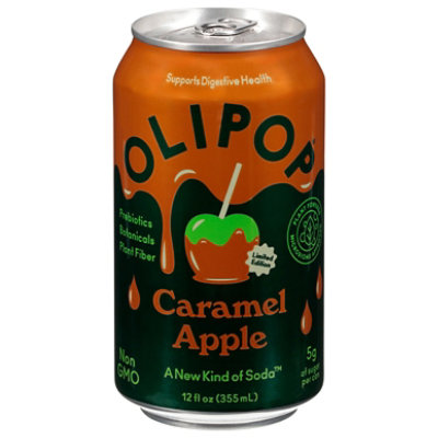 Olipop Caramel Apple Soda 12fz - 12 FZ - Image 1