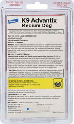 K9 Advantix Medium Dog  2 X 1.0ml - 2 ct - Image 4
