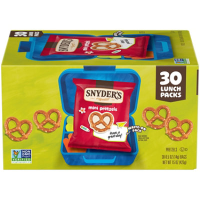 Snyder's Of Hanover Back To School Mini Pretzels, 30 Count 0.5 Oz - 30-.5 oz - Image 1