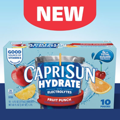 Capri Sun Hydrate With Electrolytes Flavored Drink With Other Natural Flavor - 1.77 LT - Image 3