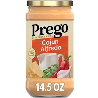 Prego Cajun Alfredo Pasta Sauce, 14.5 Oz Jar - 14.5 oz - Image 1