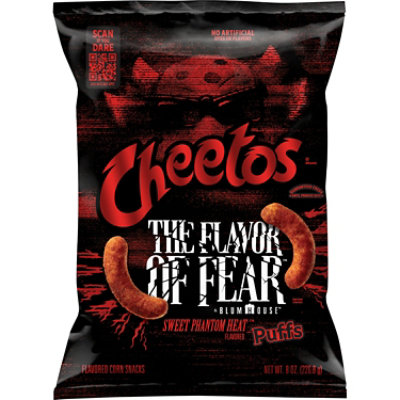Cheetos Puffs Cheese Flavored Snacks Sweet Phantom Heat, 8 Oz - 8 oz - Image 1