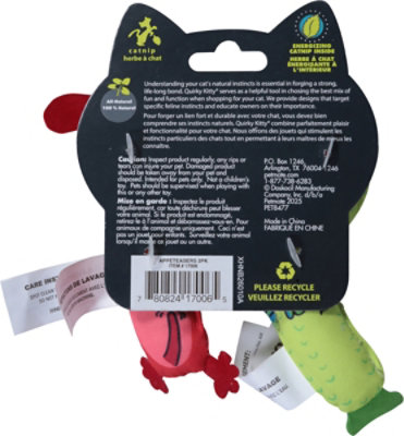 Qk Appeteasers Catnip Plush 2pk - 2 ct - Image 3