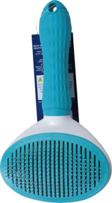 Bravebark Dog Brush With Retractable Bristles - Aq - 1 ea - Image 3