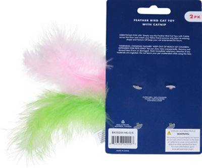 Bravebark Bird & Feather Catnip Toy 2-pack - 2 ct - Image 3
