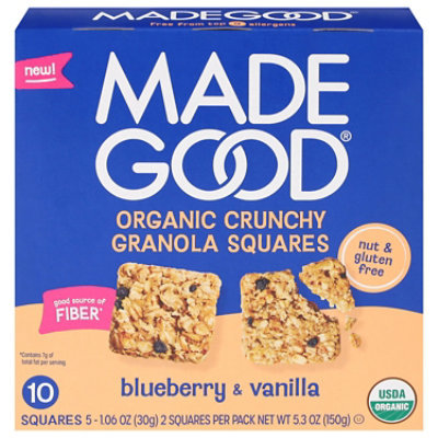 Madegood Crunch Squares Blueberry 5 Ct - 5 ct - Image 2