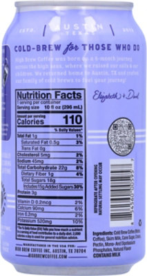 High Brew Coffee Rtd Nitro Blberry - 10 fl oz - Image 5