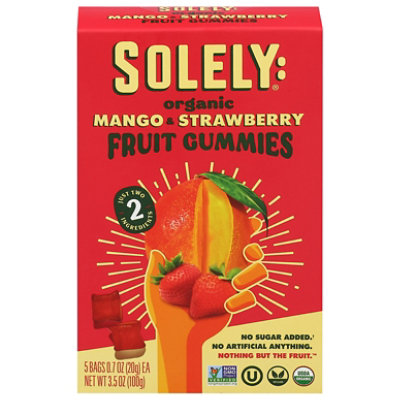 Solely Fruit Gummies Mango Strawberry 5ct - 5 ct - Image 1