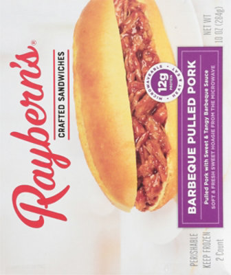 Rayberns Bbq Pulled Pork On A Sweet Hoagie Roll 10oz - 10 oz - Image 6