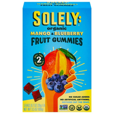 Solely Fruit Gummies Mango Blueberry 5ct - 5 ct - Image 1