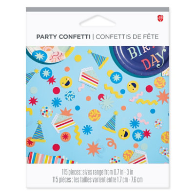 American Greetings 115 Count Birthday Party Confetti Colorful Confetti Icons Mix - Each - Image 4