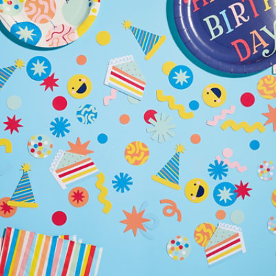 American Greetings 115 Count Birthday Party Confetti Colorful Confetti Icons Mix - Each - Image 5