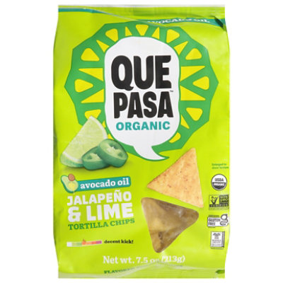 Que Pasa Tortilla Chips Jalapeno & Lm Chips 7.5oz - 7.5 oz - Image 2