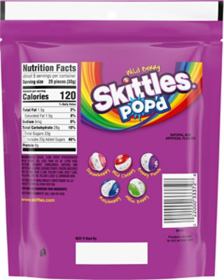 Skittles Pop'd Wild Berry Stand Up Pouch 5.5 Ounces Each - 5.5 oz - Image 5