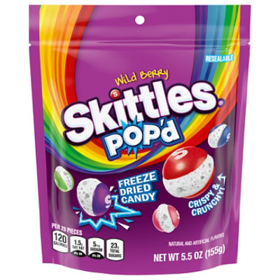 Skittles Pop'd Wild Berry Stand Up Pouch 5.5 Ounces Each - 5.5 oz - Image 1