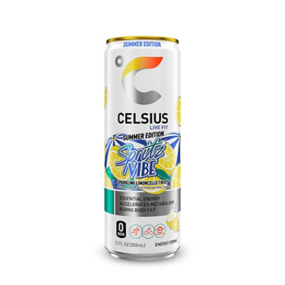Celsius Sparkling Spritz Vibe Summer Edition Energy Drink 12fl Oz Single Can - 12 fl oz - Image 1