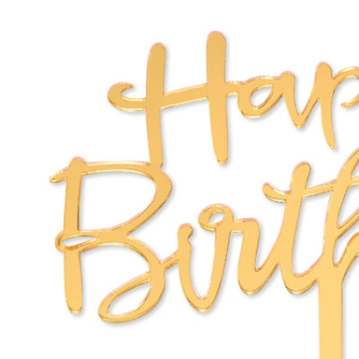 Caketopper Hbd Gold Prty Access & Decor Shared Everyday - ea - Image 2