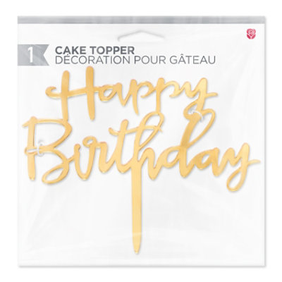 Caketopper Hbd Gold Prty Access & Decor Shared Everyday - ea - Image 4