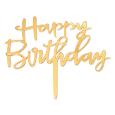 Caketopper Hbd Gold Prty Access & Decor Shared Everyday - ea - Image 5