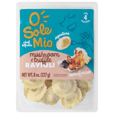 O Sole Mio Mushroom & Truffle Ravioli - 8 OZ - Image 1