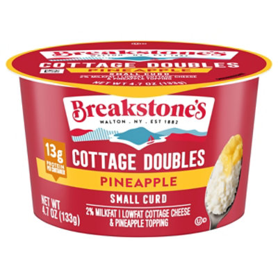 Breakstones Pineapple Cottage Cheese Doubles 2% Low Fat 4.7 Oz - 4.7 oz - Image 1