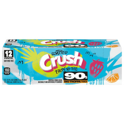 Crush Back To The 90s Big Troppa Punch Soda Cans - 12-12 fl oz - Image 1