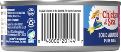 Chicken Of The Sea Solid White Pure Tuna No Drain Msc 4 Ounces - 4 oz - Image 5
