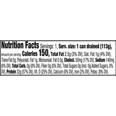 Chicken Of The Sea Low Sodium Solid White Pure Tuna No Drain 4 Ounces - 4 oz - Image 3