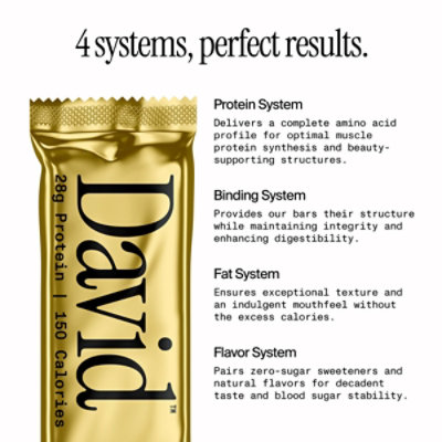 David Protein Bar Salted Peanut Butter - 8.75 oz - Image 6