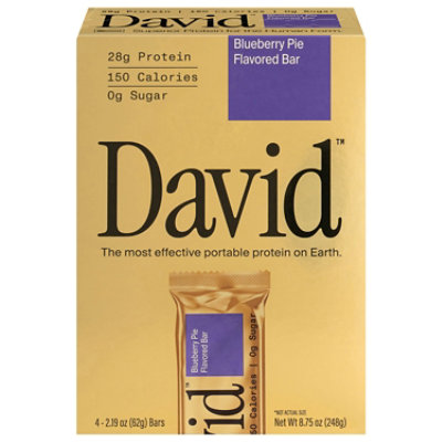 David Protein Bar Blueberry Pie - 8.75 oz - Image 1
