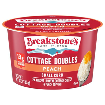 Breakstone's Doubles Peach Cottage Cheese 4.7 Oz - 4.7 oz - Image 1