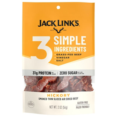 Jack Links 3 Simple Ingredients Hickory Sugar Free Jerky - 2 oz - Image 1