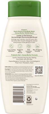 Aveeno Daily Moisturizing Body Wash, Cocoa Butter Vanilla Scent,  Sensitive Skin Scents, 18 Oz - 18 fl oz - Image 4