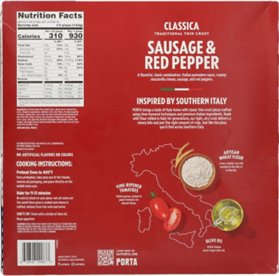Porta Pizza Sausage Red Pepperoni Classica - 15.2 oz - Image 5
